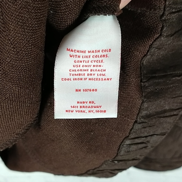 Ruby Rd Chocolate Brown Jacket - Picture 6 of 6